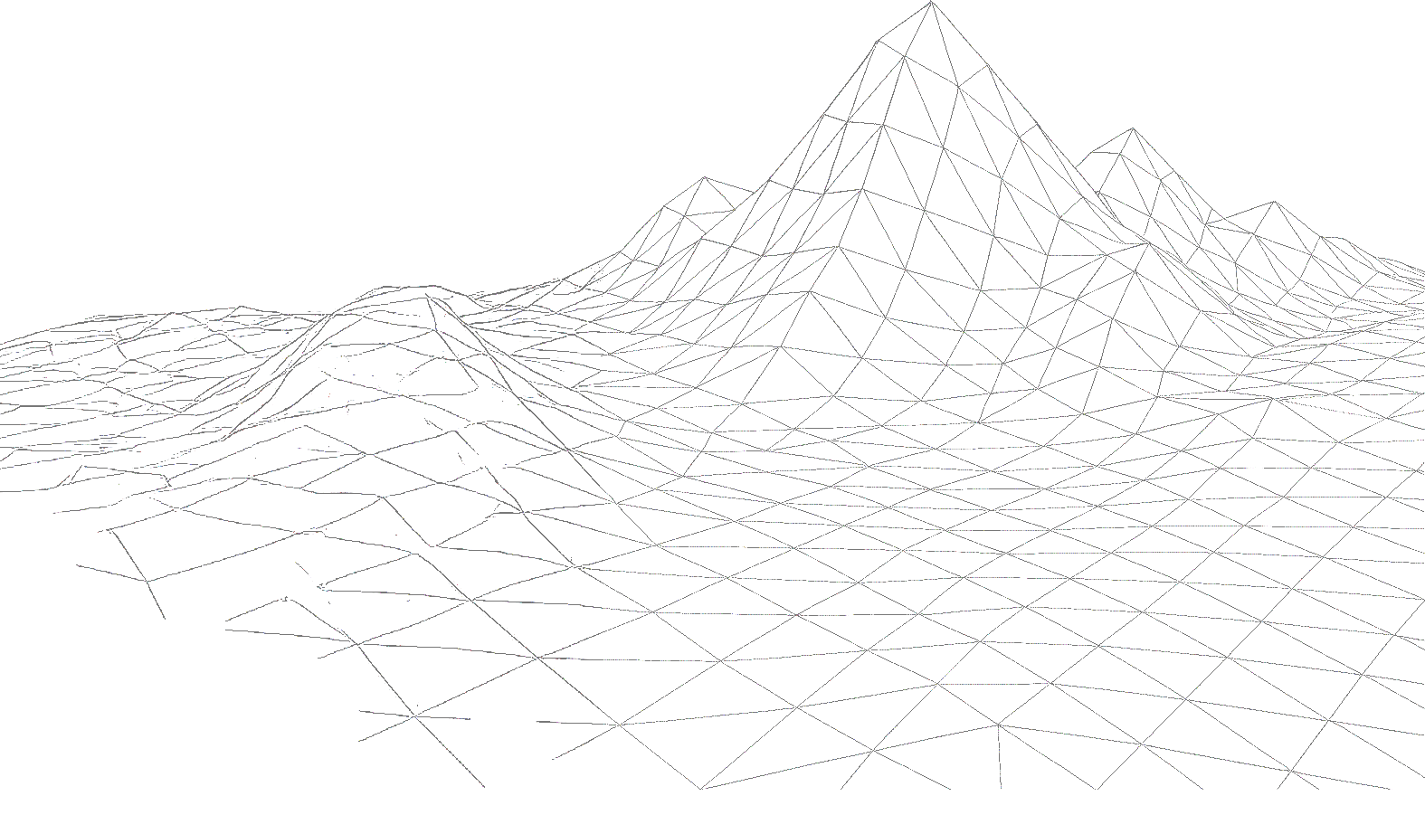 Pixila Mountain Wireframe